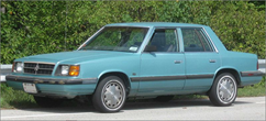 c0 Grandpa Cairns's K-Car looked something like this. This is a Dodge Aries.