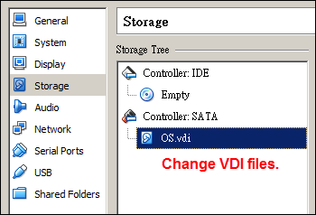 VirtualBox Storage