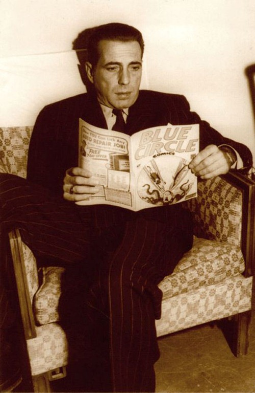 Bogart read comics!