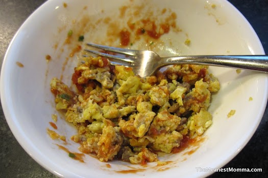 Scrambled Eggs + Salsa