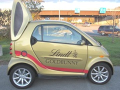 11.2011 Maine trip..Lindt bunny car 1 in Exeter.NH 11.2011 Maine trip..Lindt bunny car 1 in Exeter.NH