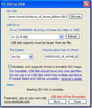 ISO to USB
