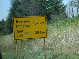 camino a Belgrado