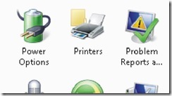 classic view printer control panel to change to primary printer default printer