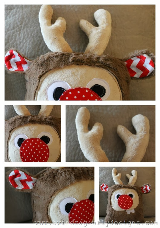 Holiday Plush Reindeer Collage Holiday Plush Reindeer Collage