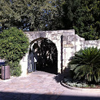 The entrance to the Alamo