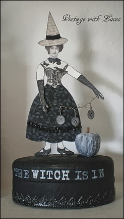 Black and White Halloween Witch Black and White Halloween Witch