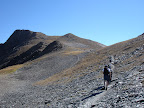 Traversing under the Cap de Llosada heading towards the Pic of Coma D