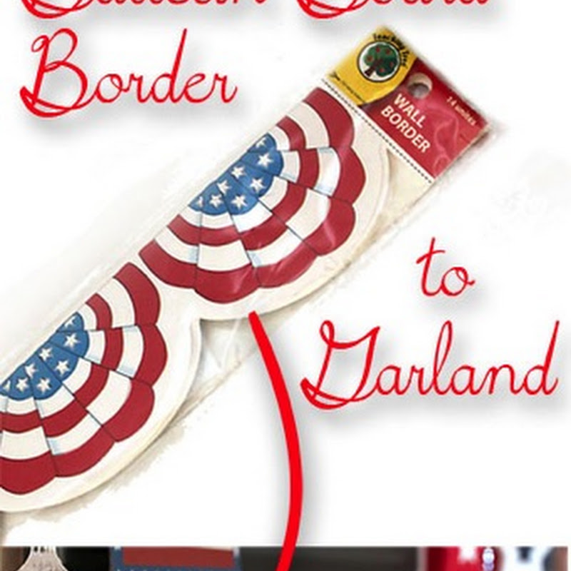 Turn a Bulletin Board Border into a Garland The Kim Six Fix