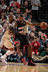 lebron james nba 120107 mia at njn 02 King James Home and Away Nike LeBron 9 Shoes in Action