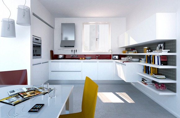 Cocinas abiertas y modernas en espacios grandes idecorar