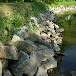 Stone pack for a pool of water