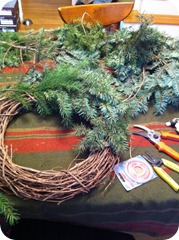 2011-12-14 Wreath-making 002