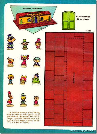 casita de tucuman para armar jugarycolorear