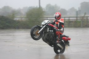 Check out the spray....