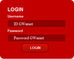 Log In GWarnet Log In GWarnet