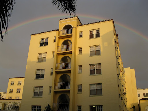 The tents eventually got a bit soggy as rain came down, but in the end, we got a spectacular rainbow.