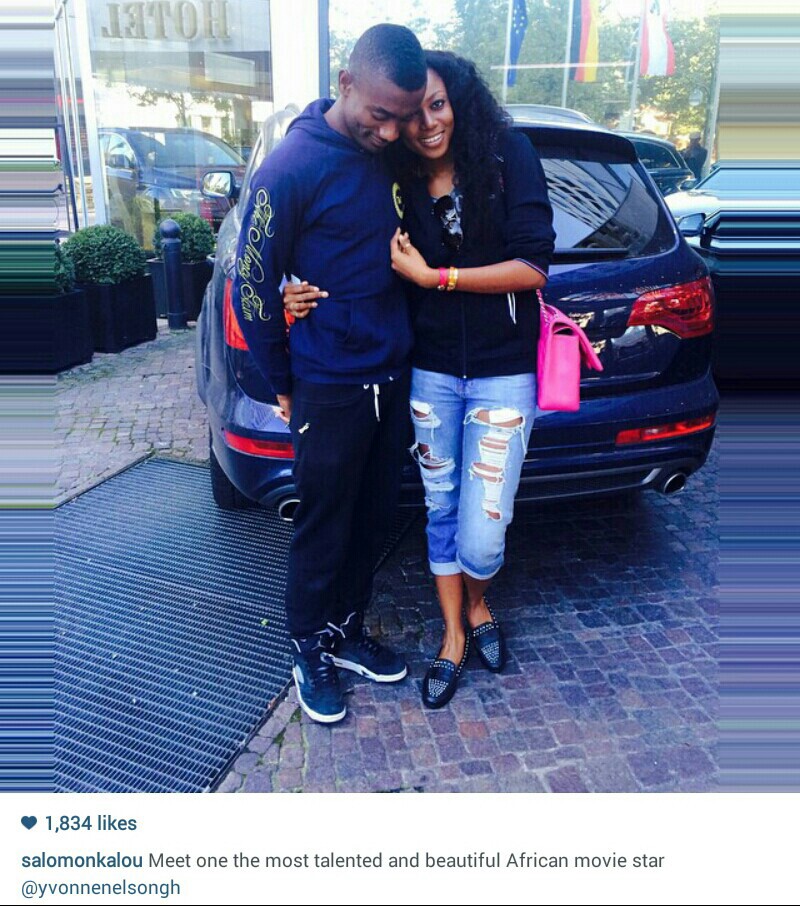 Sports Talk Blog: Ivorian footballer Salomon Kalou and Yvonne Nelson look  perfect in this pose