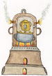 Thomas Charnock Furnace From A Manuscript 16th Century