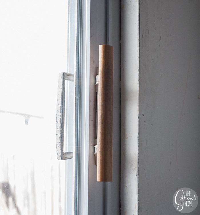 gap door sliding doors glass around windows caulk mind frame bare kitchen weatherproofing took minutes few