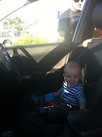 Driving through the car wash