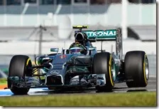 Rosberg nelle prove libere del gran premio di Germania 2014