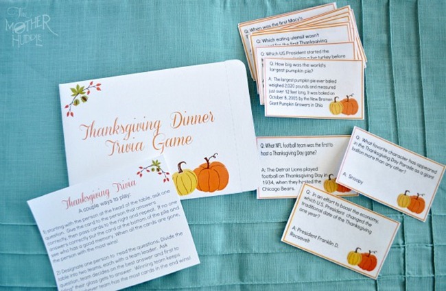 Thanksgiving Dinner Trivia