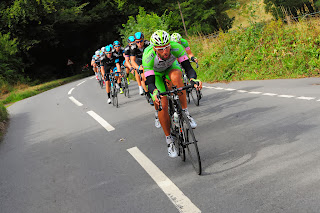 The race winds is way through the Devon countryside