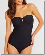 Figleaves Jewel Black Bandeau Swimsuit Figleaves Jewel Black Bandeau Swimsuit