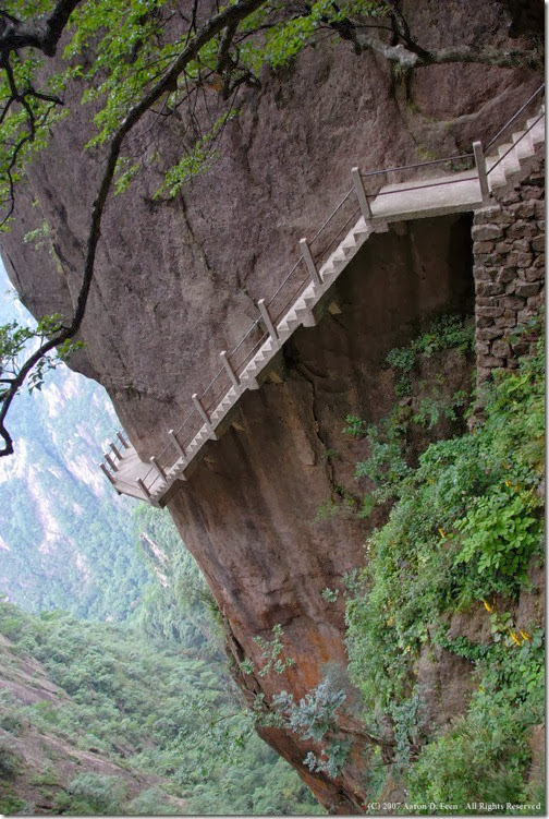 Cliff-Path-Huangshan-Mountain-China Cliff-Path-Huangshan-Mountain-China