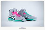 nike lebron 9 ps elite grey candy pink 9 02 sneakerbox LeBron 9 P.S. Elite Miami Vice Official Images & Release Date