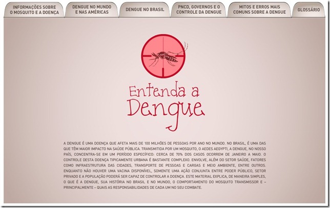Site sobre a dengue