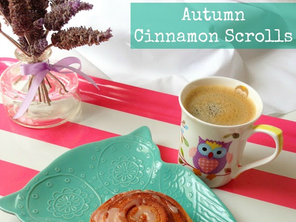 Autumn Cinnamon Scrolls {Recipe}