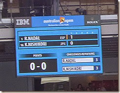1-0 in the 1st set 1-0 in the 1st set