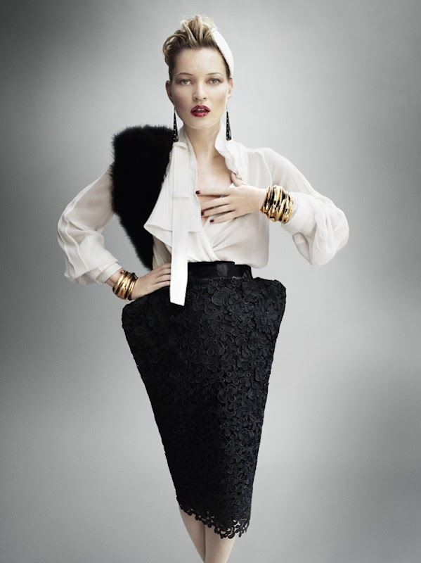 Kate Moss by Mario Testino (A La Mode - UK Vogue August 2011) 9