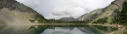 Crypt Lake reflection panorama