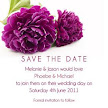 Purple Peonies 1 Save the Date