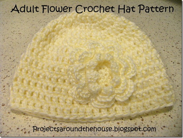 Adult Flower Crochet Hat Pattern Adult Flower Crochet Hat Pattern