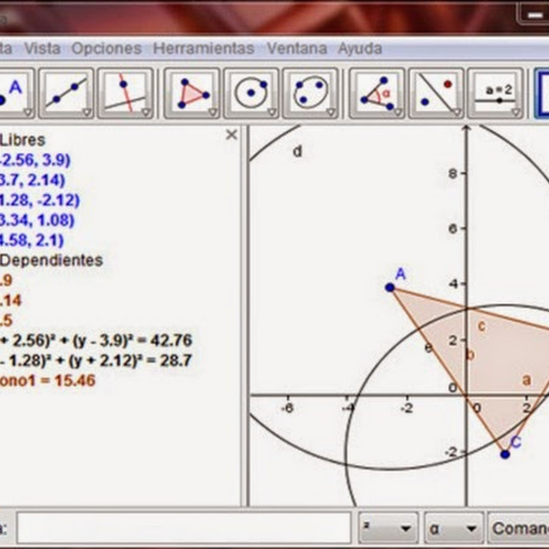 Guía de GeoGebra software matemático interactivo libre: vistas gráficas.
