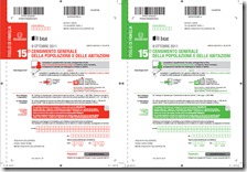 Le due versioni del Censimento 2011