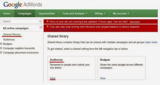 Adwords Shared Library