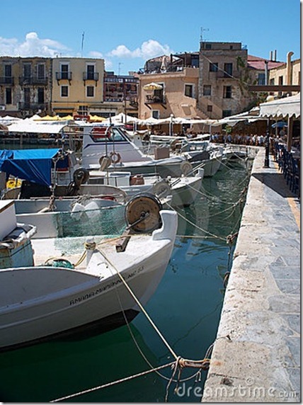 The old harbour at Rethymno,