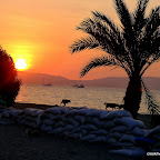 Paracas, Peru at sunset.