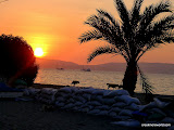 Paracas, Peru at sunset.