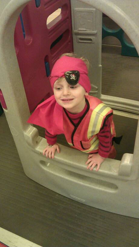 pirate peeking out