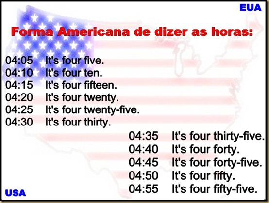 Inglês no dia a dia: Hours – Horas (Parte 4 – Part 4)