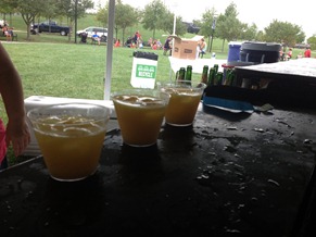 Post-race at Indianapolis Women's Half Marathon Mimosas