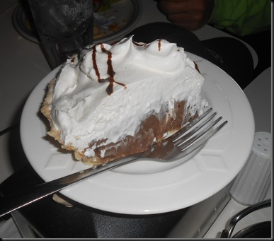 chocolate cream pie @ Smith's Restaurant; Collins, MO;  LARRAPIN good!