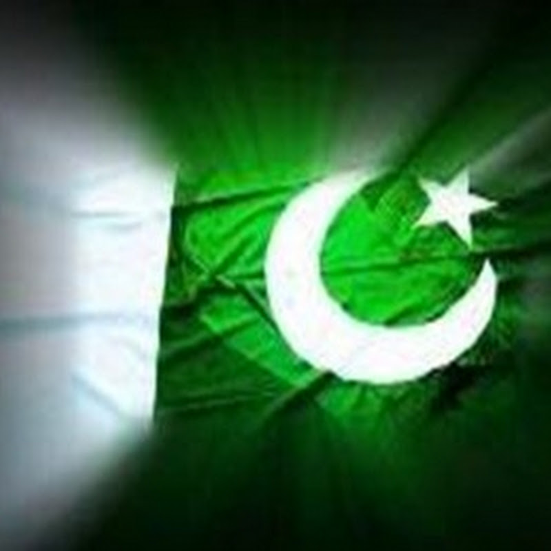 Bright and twinkle Pakistani flag in the Dark