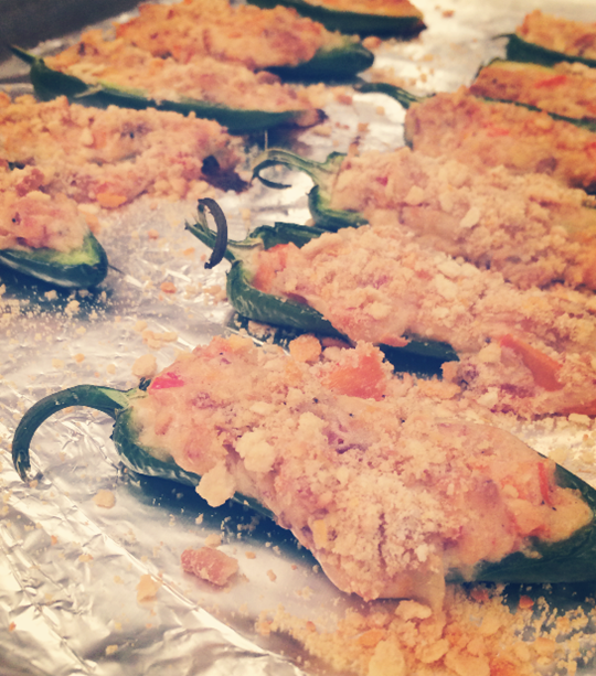 Bacon, Pepper, and Cream Cheese Stuffed Jalapenos